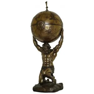 Veronese Cold Cast Bronze Coated Atlas Treasure Box, Large by Veronese, a Statues & Ornaments for sale on Style Sourcebook