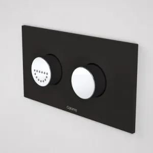 Invisi Series Ii® Round Dual Flush Plate & Raised Care Buttons Midnight Dream | Made From Plastic In Black By Caroma by Caroma, a Toilets & Bidets for sale on Style Sourcebook