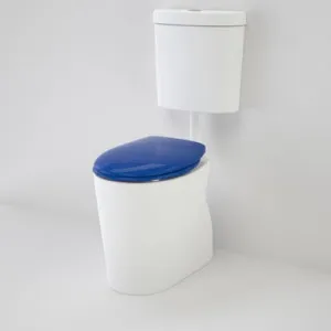 Care 610 Cleanflush Connector S Trap Suite With Caravelle Double Flap In White/Sorrento Blue By Caroma by Caroma, a Toilets & Bidets for sale on Style Sourcebook