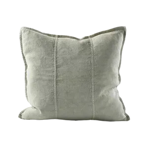 Luca® Linen Outdoor Cushion - Pistachio by Eadie Lifestyle, a Cushions, Decorative Pillows for sale on Style Sourcebook