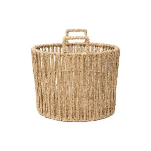 Naxos Seagrass Round Basket, Large by Wicka, a Baskets & Boxes for sale on Style Sourcebook