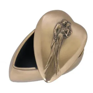 Veronese Cold Cast Bronze Coated Heart Shape Jewellery Box, Blissful Intoxication by Veronese, a Decorative Boxes for sale on Style Sourcebook