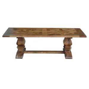 Morgan Solid Mango Wood Timber Parquetry Coffee Table, 140cm by Dodicci, a Coffee Table for sale on Style Sourcebook