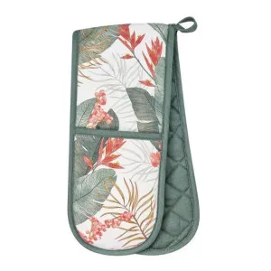 J.Elliot Tropical White and Evergreen Double Glove by null, a Oven Mitts & Potholders for sale on Style Sourcebook