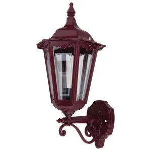 Chester Italian Made IP43 Exterior Up Wall Lantern, Style A, Burgundy by Domus Lighting, a Outdoor Lighting for sale on Style Sourcebook