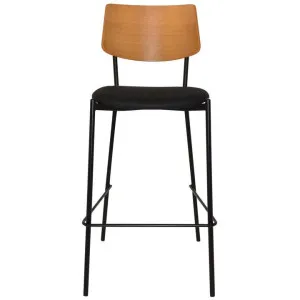 Texas Commercial Grade Steel Bar Stool, Vinyl Seat, Light Oak / Black by Eagle Furn, a Bar Stools for sale on Style Sourcebook