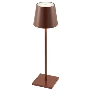 Clio IP54 Indoor / Outdoor Rechargeable LED Touch Table Lamp, Brown by Telbix, a Table & Bedside Lamps for sale on Style Sourcebook