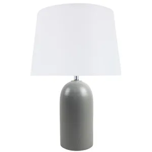 Pentax Ceramic Base Table Lamp, Grey by NF Living, a Table & Bedside Lamps for sale on Style Sourcebook