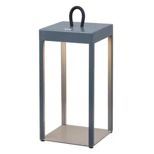 Sotra IP54 Indoor / Outdoor Rechargeable LED Touch Table Lamp, 3000K, Grey by Telbix, a Table & Bedside Lamps for sale on Style Sourcebook