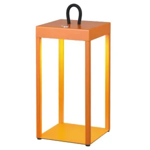 Sotra IP54 Indoor / Outdoor Rechargeable LED Touch Table Lamp, 3000K, Orange by Telbix, a Table & Bedside Lamps for sale on Style Sourcebook