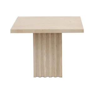 Atlas Travertine Stone Square Coffee Table, Medium by Cozy Lighting & Living, a Coffee Table for sale on Style Sourcebook