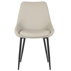 Domo Faux Leather Dining Chair, Light Grey by Maison Furniture, a Dining Chairs for sale on Style Sourcebook