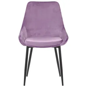 Domo Velvet Fabric Dining Chair, Lavender by Maison Furniture, a Dining Chairs for sale on Style Sourcebook