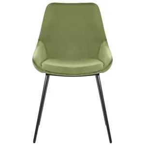 Domo Velvet Fabric Dining Chair, Olive Green by Maison Furniture, a Dining Chairs for sale on Style Sourcebook