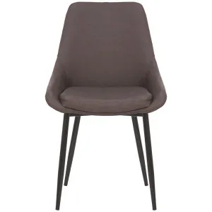 Domo Faux Leather Dining Chair, Dark Brown by Maison Furniture, a Dining Chairs for sale on Style Sourcebook