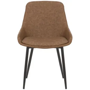 Como Faux Leather Dining Chair, Brown by Maison Furniture, a Dining Chairs for sale on Style Sourcebook