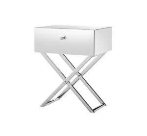 Nightstand Mirrored Bedside Table 63cm x 50cm by Luxe Mirrors, a Bedside Tables for sale on Style Sourcebook