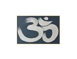 Hand Painted Modern Mantra: Echoes of AUM Wall Art Canvas 80cm x 120cm by Luxe Mirrors, a Artwork & Wall Decor for sale on Style Sourcebook