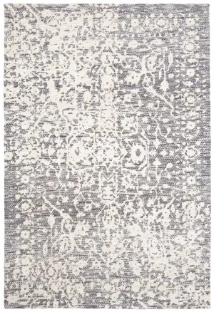 Nakoma Grey and Ivory Rug by Miss Amara, a Persian Rugs for sale on Style Sourcebook