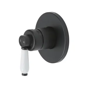 Eleanor Wall/Shower Mixer Black/White by Fienza, a Laundry Taps for sale on Style Sourcebook