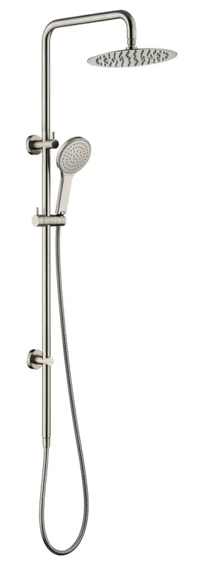 Kaya Twin Shower Brushed Nickel by Fienza, a Laundry Taps for sale on Style Sourcebook