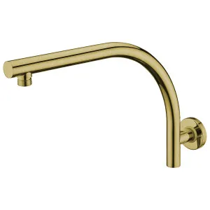 Lina Curved Shower Arm 412 Brush Gold by Haus25, a Laundry Taps for sale on Style Sourcebook