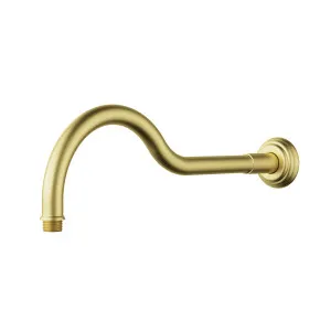 Clasico Shower Arm 400 Brushed Gold by Ikon, a Laundry Taps for sale on Style Sourcebook