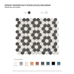 Regency Windsor Multicolour Textured Mosaic Tile by Beaumont Tiles, a Outdoor Tiles & Pavers for sale on Style Sourcebook