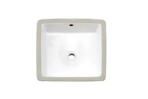 Carina Undermount Basin NTH Ceramic 350X350 Gloss White by decina, a Basins for sale on Style Sourcebook