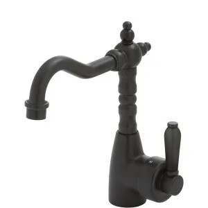 Eleanor Basin Mixer Matte Black by Fienza, a Bathroom Taps & Mixers for sale on Style Sourcebook
