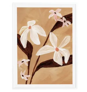 Wildflower Blossoms II White Framed Print - 85cm x 114cm by James Lane, a Prints for sale on Style Sourcebook