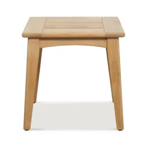 Wondabyne Teak Timber Square Outdoor Side Table by Ambience Interiors, a Tables for sale on Style Sourcebook