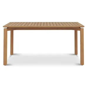 Natamia Teak Timber Outdoor Dining Table, 160cm by Ambience Interiors, a Tables for sale on Style Sourcebook