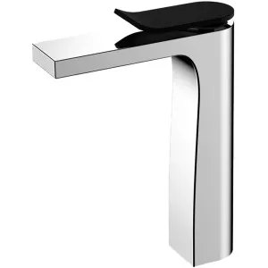 Lincoln Vessel Basin Mixer Chrome/Black by Fienza, a Bathroom Taps & Mixers for sale on Style Sourcebook