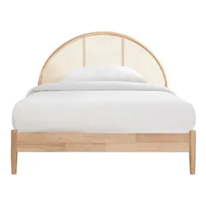 Avery Arch Timber & Rattan Platform Bed, King Single by Room Life, a Beds & Bed Frames for sale on Style Sourcebook
