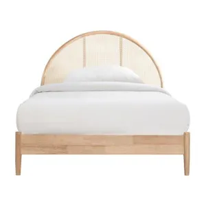 Avery Arch Timber & Rattan Platform Bed, Single by Room Life, a Beds & Bed Frames for sale on Style Sourcebook