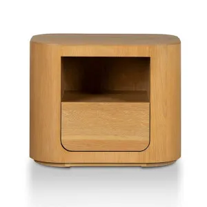 Bramwell Wooden Bedside Table, Dusty Oak by Conception Living, a Bedside Tables for sale on Style Sourcebook