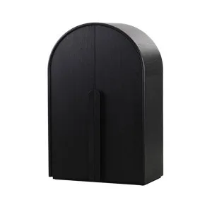 Ex Display - Alora 150cm (H) Ash Curve Cabinet - Full Black by Interior Secrets - AfterPay Available by Interior Secrets, a Cabinets, Chests for sale on Style Sourcebook