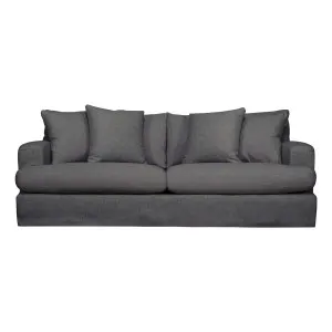 Harley 3 Seater Sofa in Stella Dark Grey by OzDesignFurniture, a Sofas for sale on Style Sourcebook