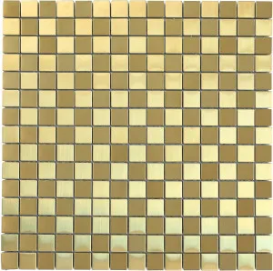 Metal Gold Mosaic by Beaumont Tiles, a Brick Look Tiles for sale on Style Sourcebook