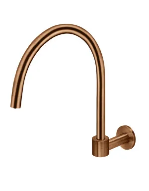 Meir | Round High-Rise Swivel Wall Spout by Meir, a Bathroom Taps & Mixers for sale on Style Sourcebook