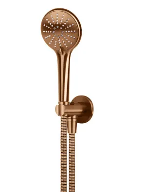 Meir | Round Hand Shower on Fixed Bracket, Three Function Hand Shower by Meir, a Shower Heads & Mixers for sale on Style Sourcebook
