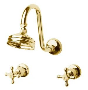 Federation 3 Piece Shower Sets Brass Gold by Bastow, a Laundry Taps for sale on Style Sourcebook