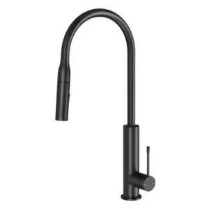Deja Pull Out Sink Mixer 220mm In Matte Black By Phoenix by PHOENIX, a Kitchen Taps & Mixers for sale on Style Sourcebook