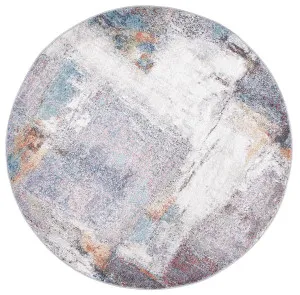 June Aveza Abstract Grey Round Rug by Wild Yarn, a Contemporary Rugs for sale on Style Sourcebook