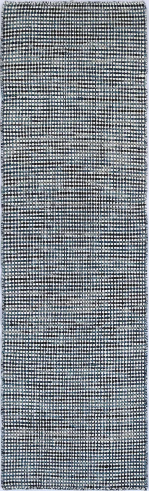 Nordic Teal Blue Reversible Wool Hall Runner by Wild Yarn, a Contemporary Rugs for sale on Style Sourcebook