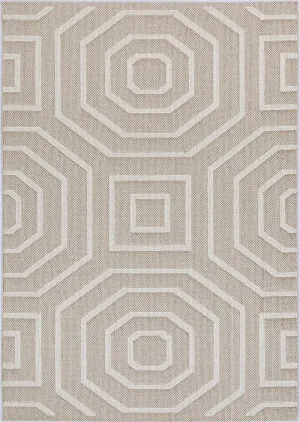 Yumi Lui Beige Geometric Flatweave Rug by Brand Ventures, a Contemporary Rugs for sale on Style Sourcebook
