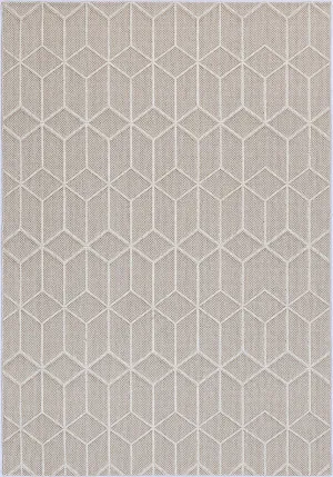 Yumi Maemae Beige Geometric Flatweave Rug by Brand Ventures, a Contemporary Rugs for sale on Style Sourcebook
