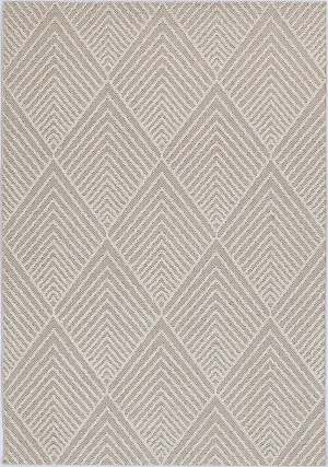 Yumi Onika Beige Geometric Flatweave Rug by Brand Ventures, a Contemporary Rugs for sale on Style Sourcebook
