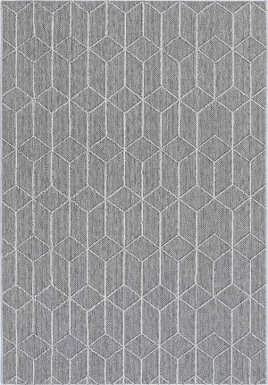 Yumi Sikua Grey Geometric Flatweave Rug by Brand Ventures, a Contemporary Rugs for sale on Style Sourcebook